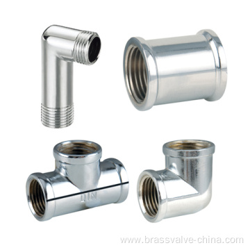 Brass thread fitting with polishing surface